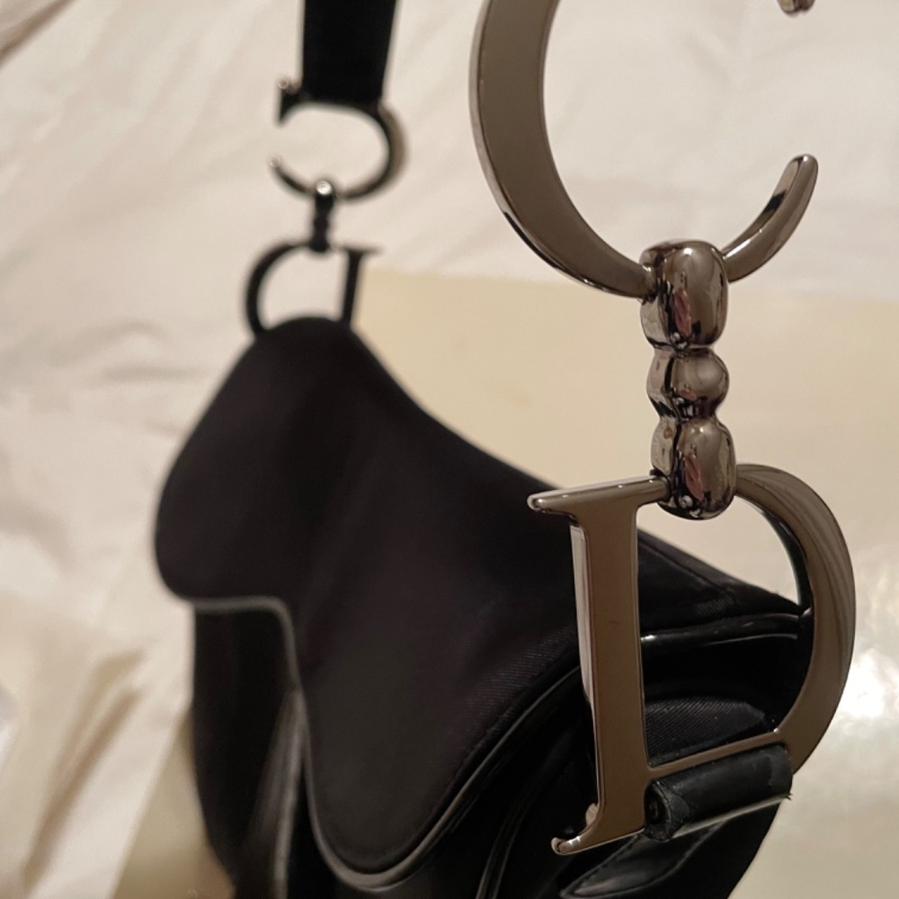Vintage Dior Saddle Bag -black nylon 2002 - Picture 10 of 13